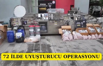 72 İlde Uyuşturucu Operasyonu