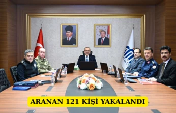Aranan 121 kişi yakalandı