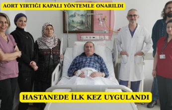Hastanede ilk kez uygulandı