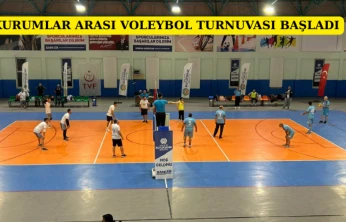 Kurumlar Arası Voleybol Turnuvası Başladı