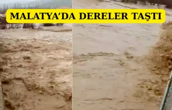 Malatya'da dereler taştı