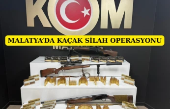Malatya'da Kaçak Silah Operasyonu
