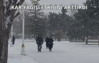 Malatya'da Kar Yağışı Etkisini Artırdı