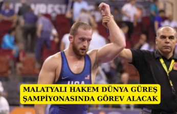 Malatyalı hakem, dünya güreş şampiyonasında görev alacak