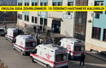 Okulda gıda zehirlenmesi şüphesi: 10 öğrenci hastaneye kaldırıldı