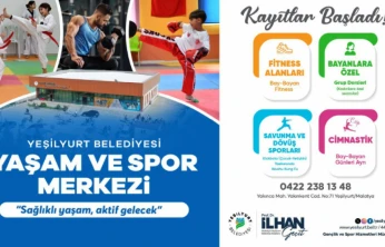 Yeşilyurt Belediyesi Yaşam ve Spor Merkezi'nde Kayıtlar Başladı