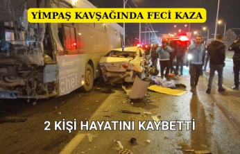 Yimpaş Kavşağında Feci Kaza