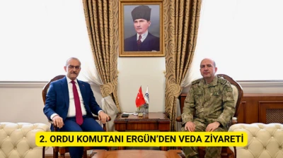 2. Ordu Komutanı Ergün'den veda ziyareti