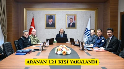 Aranan 121 kişi yakalandı