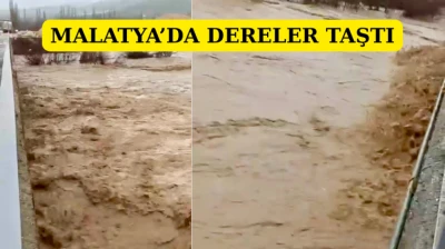 Malatya'da dereler taştı