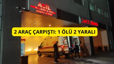Malatya'da iki otomobil çarpıştı: 1 ölü, 2 yaralı