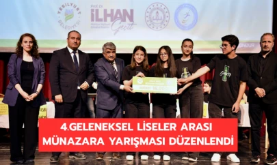 4. Geleneksel Liseler Arası Münazara Yarışması düzenlendi