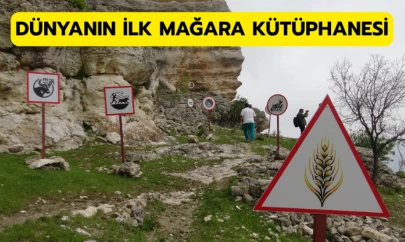 Dünyanın ilk mağara kütüphanesi