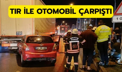 Malatya'da tır ile otomobil çarpıştı: 3 yaralı