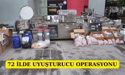 72 İlde Uyuşturucu Operasyonu