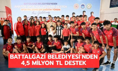 Battalgazi Belediyesi'nden 4,5 milyon TL destek