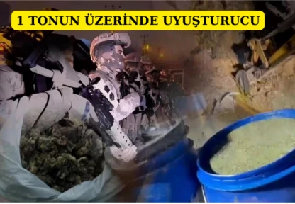 1 tonun üzerinde uyuşturucu