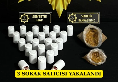 3 Sokak Satıcısı Yakalandı