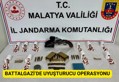 Battalgazi'de uyuşturucu operasyonu