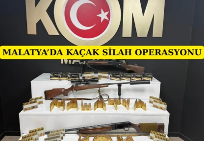 Malatya'da Kaçak Silah Operasyonu
