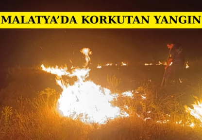 Malatya'da korkutan yangın
