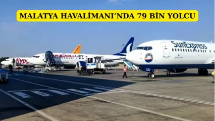 Malatya Havalimanı'nda 79 Bin Yolcu