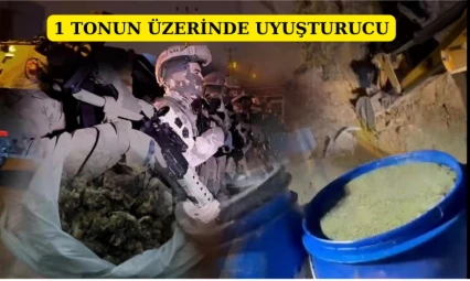1 tonun üzerinde uyuşturucu