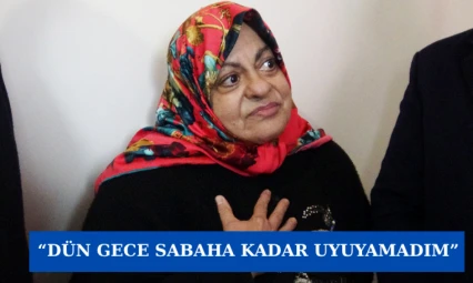 'Dün gece sabaha kadar uyuyamadım'