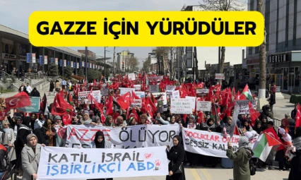 Gazze için yürüdüler