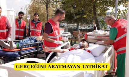 Gerçeğini aratmayan tatbikat