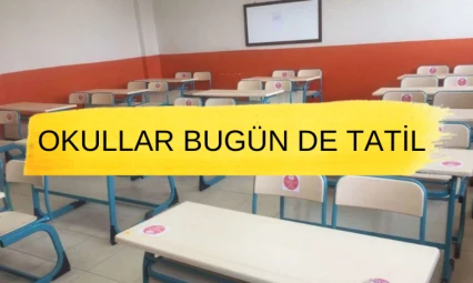 Malatya'da okullar bugün de tatil