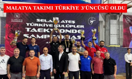 Malatya takımı Türkiye 3'üncüsü oldu