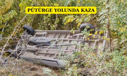 Pütürge yolunda kaza