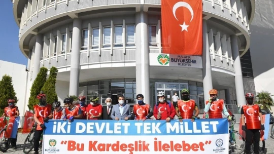 'İki Devlet Tek Millet' için pedal çevirdiler