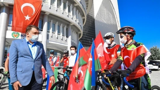 'İki Devlet Tek Millet' için pedal çevirdiler