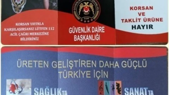 'Korsan ve Taklit Ürüne Hayır' bilgilendirmesi