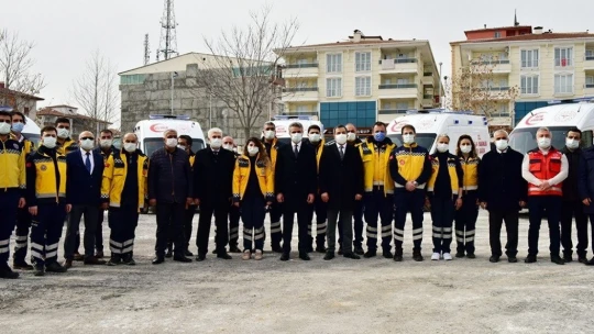 112'ye 9 ambulans takviyesi