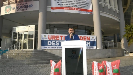 148 üreticiye karışık kaba yem tohumu dağıtıldı