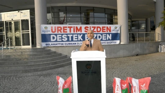 148 üreticiye karışık kaba yem tohumu dağıtıldı