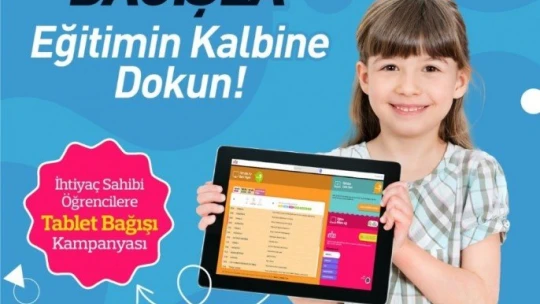 3 saat süren canlı yayında bin 161 tablet bağışlandı