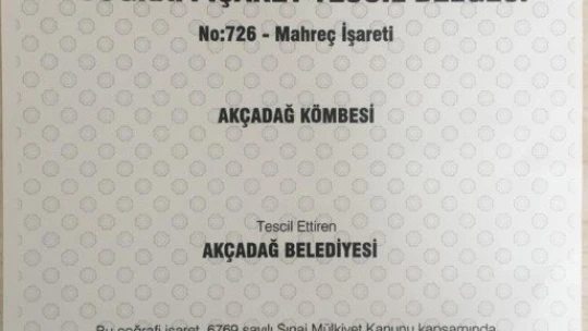 Akçadağ Kömbesi coğrafi işaretle tescillendi