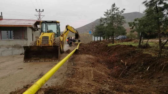 Arapgir'de doğalgaz çalışmalarına başlandı