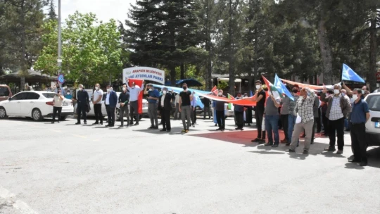 Arapgir'de İsrail'e tepki için yürüyüş düzenlendi