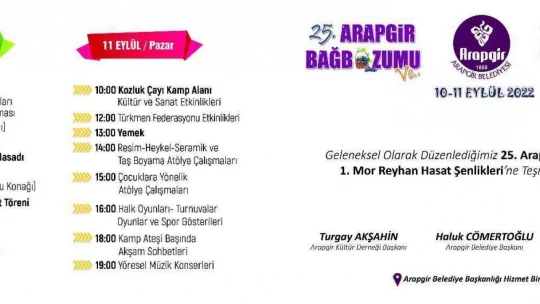 Arapgir hafta sonu şenlenecek