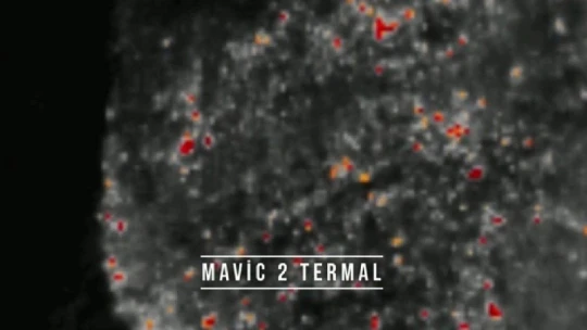 Arazi yangınına İHA ile müdahale