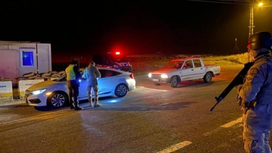 Arguvan'da jandarmadan kısıtlama denetimi