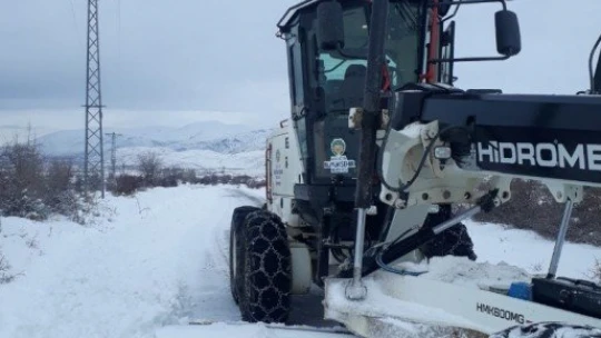 Arguvan'da kar etkili oluyor