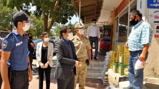 Arguvan'da korona denetimi