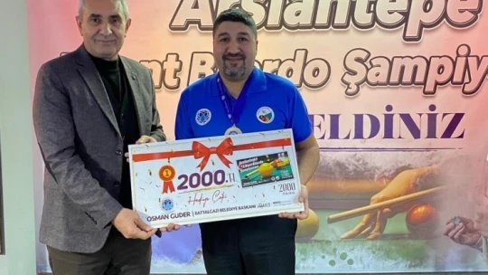 Arslantepe Bilardo Şampiyonası sona erdi
