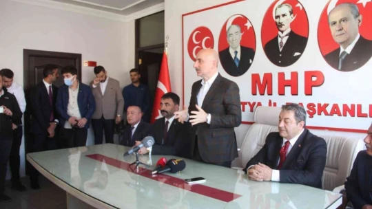 Bakan Karaismailoğlu'ndan AK Parti ve MHP İl Başkanlıklarına ziyaret